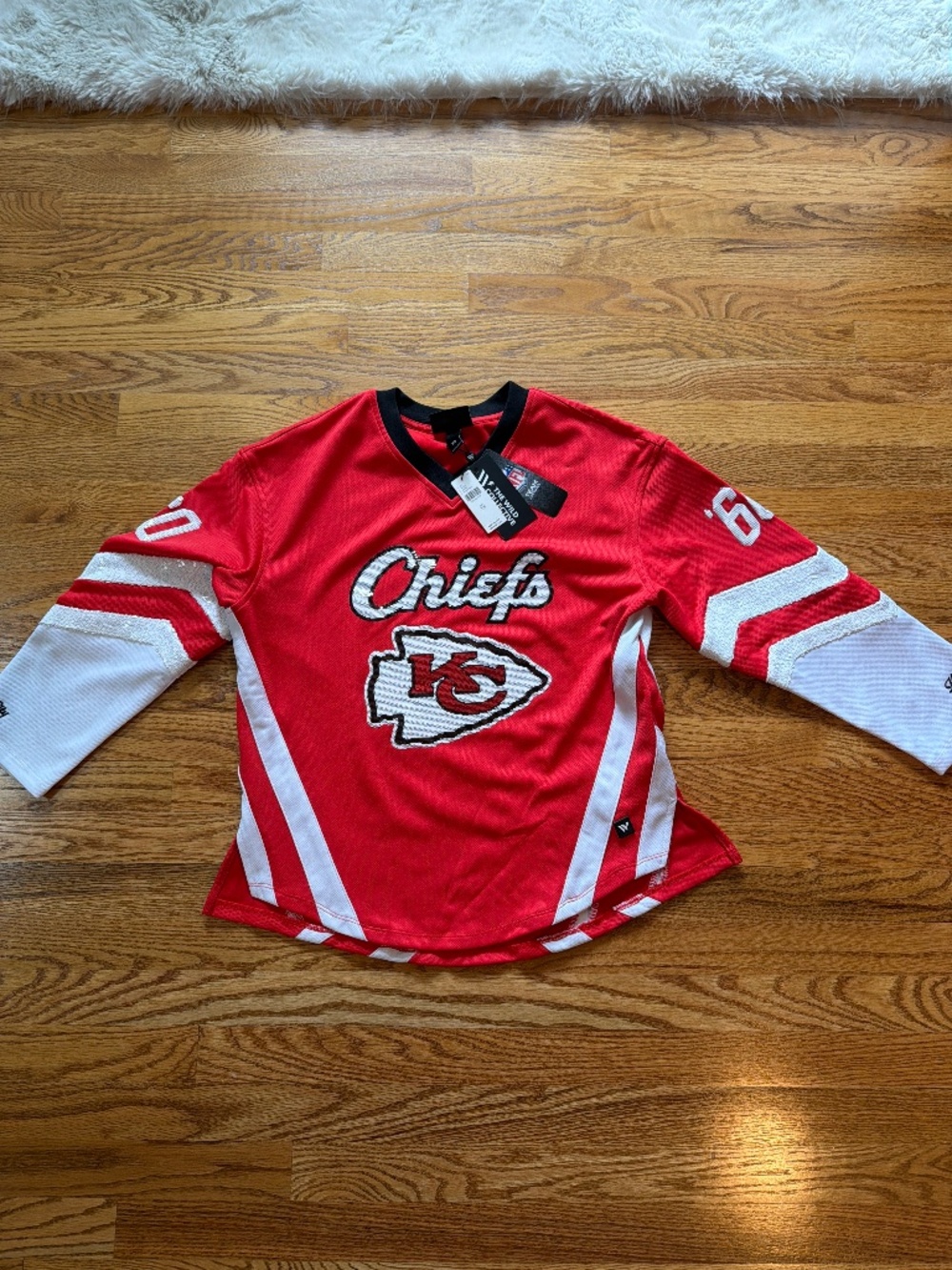 Chiefs Sequin Jersey The Wild Collective NFL Team Apparel Anthropologie $238